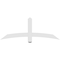 Ekena Millwork Bellingham Architectural Grade PVC Gable Bracket, 60"W x 22 1/2"H x 2"D x 4"F, 9/12 Pitch GBP060X23X0204BEL00 - alternate 4